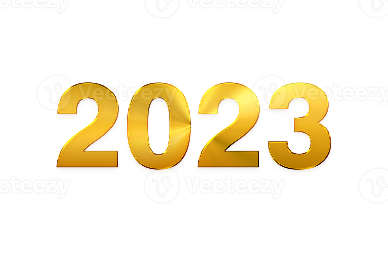 2023 year gold effect png