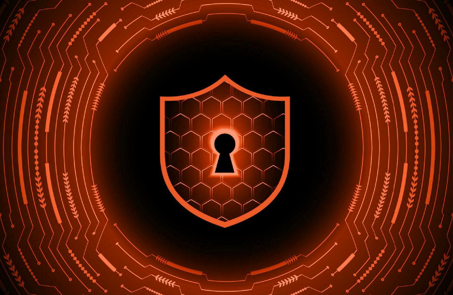 Modern Cybersecurity Technology Background with lock vector
