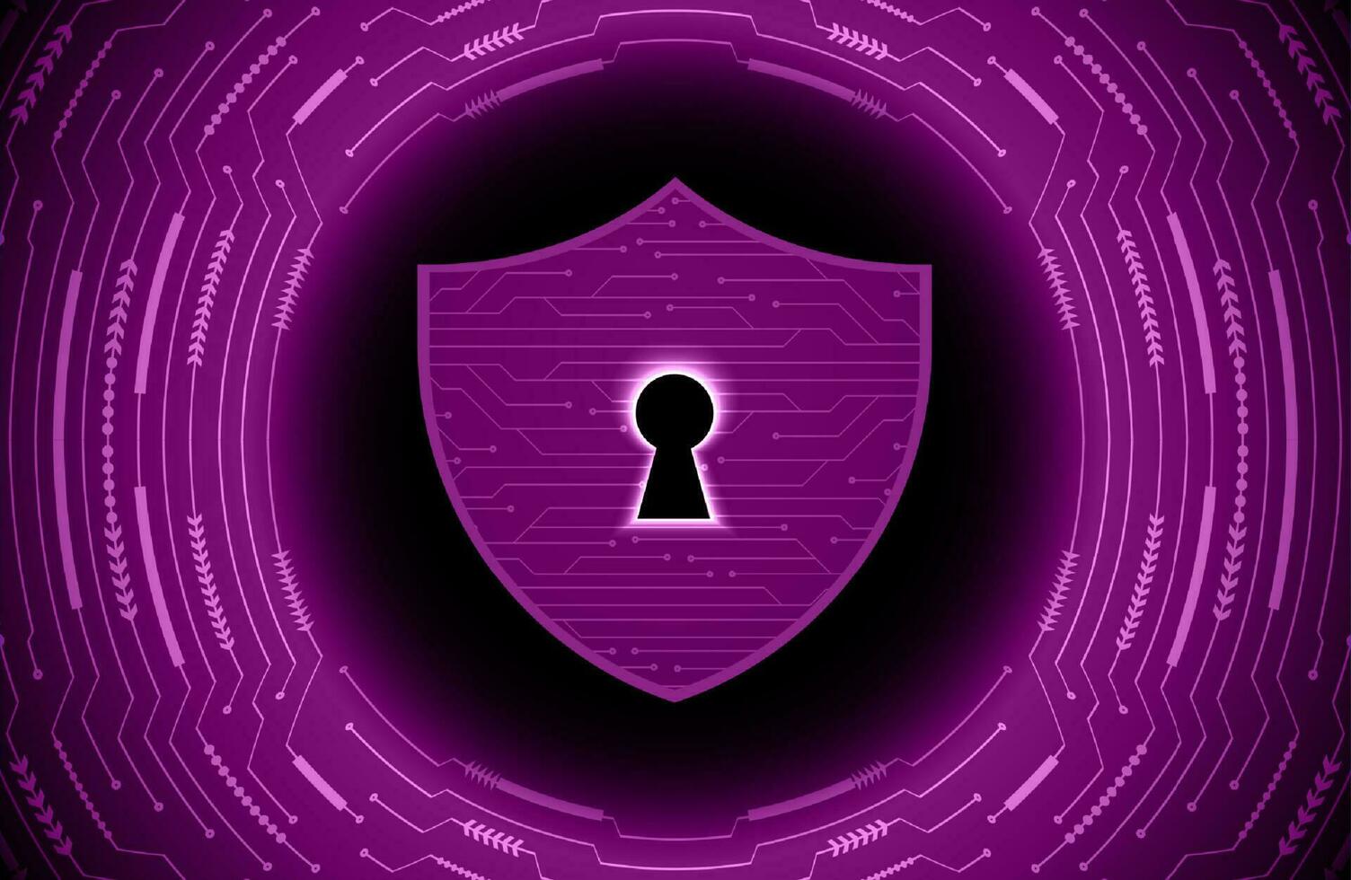 Modern Cybersecurity Technology Background with padlock vector
