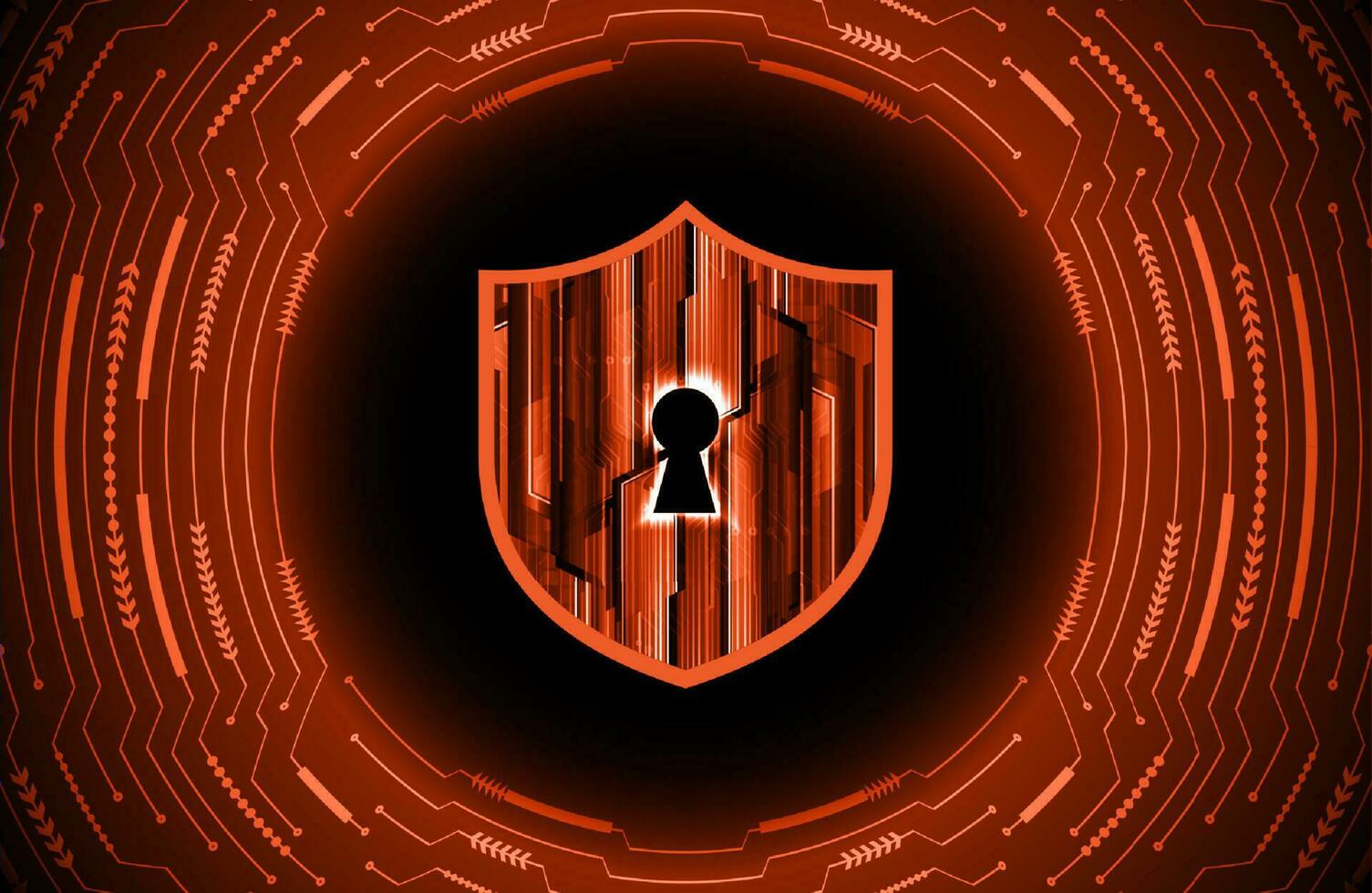 Modern Cybersecurity Technology Background with lock vector