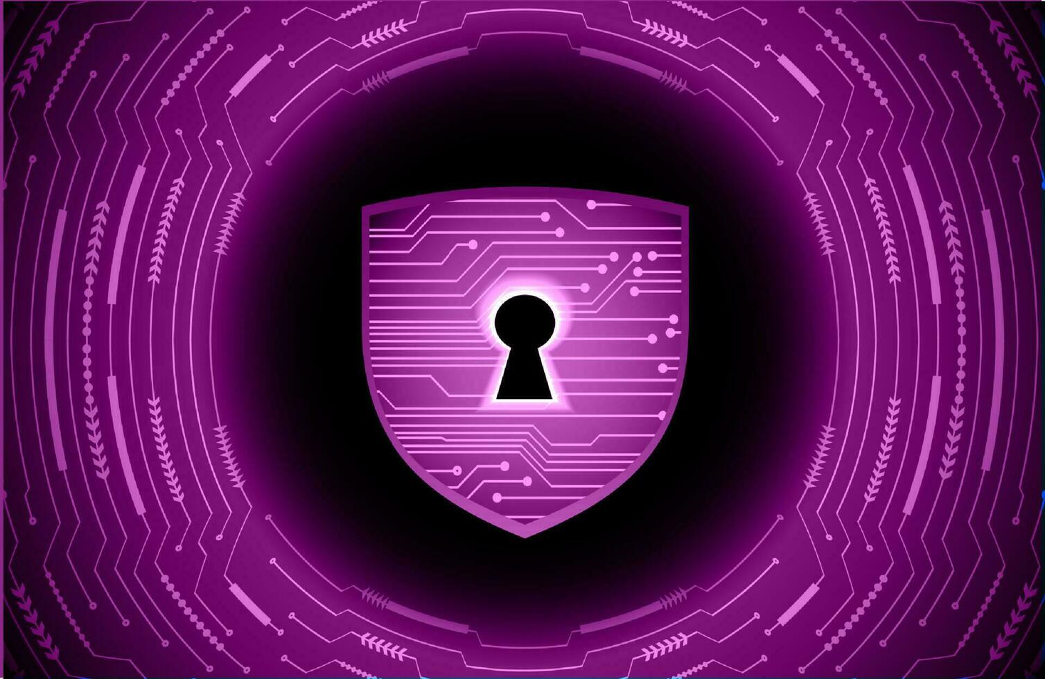 Modern Cybersecurity Technology Background with lock vector