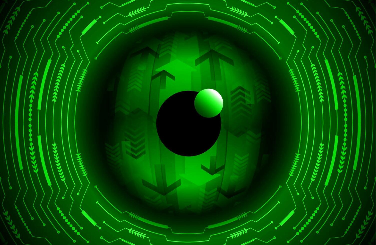 Modern Cybersecurity Eye on Technology Background vector
