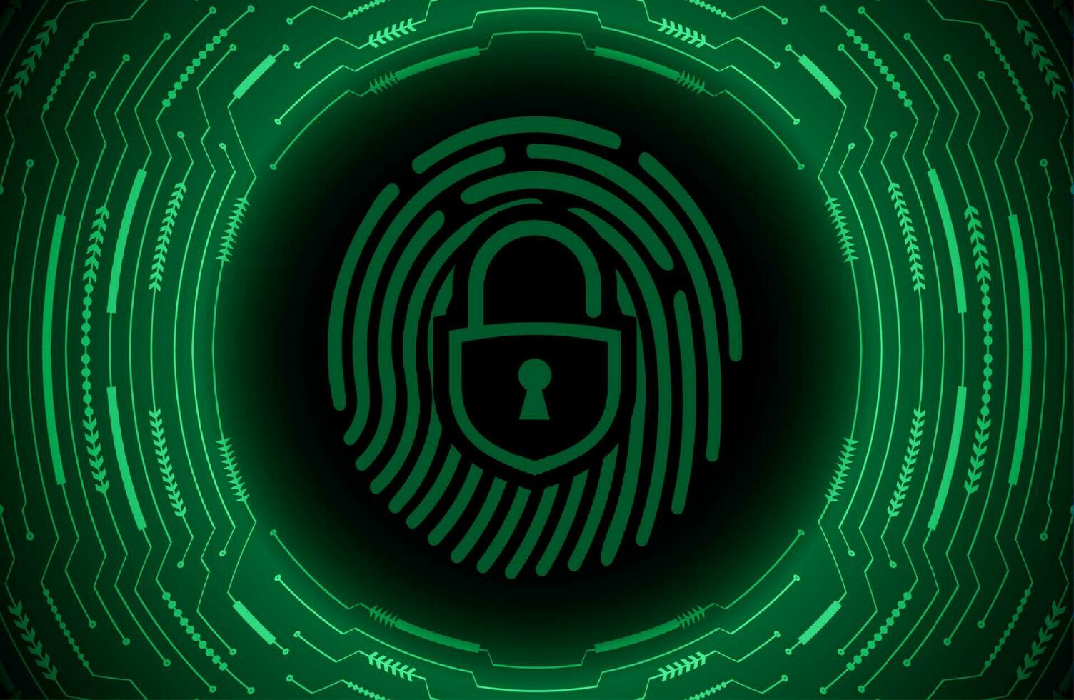 Modern Cybersecurity Technology Background with lock vector