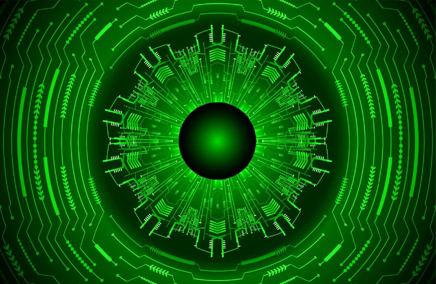 Modern Cybersecurity Technology Icon Pack with Eyes vector