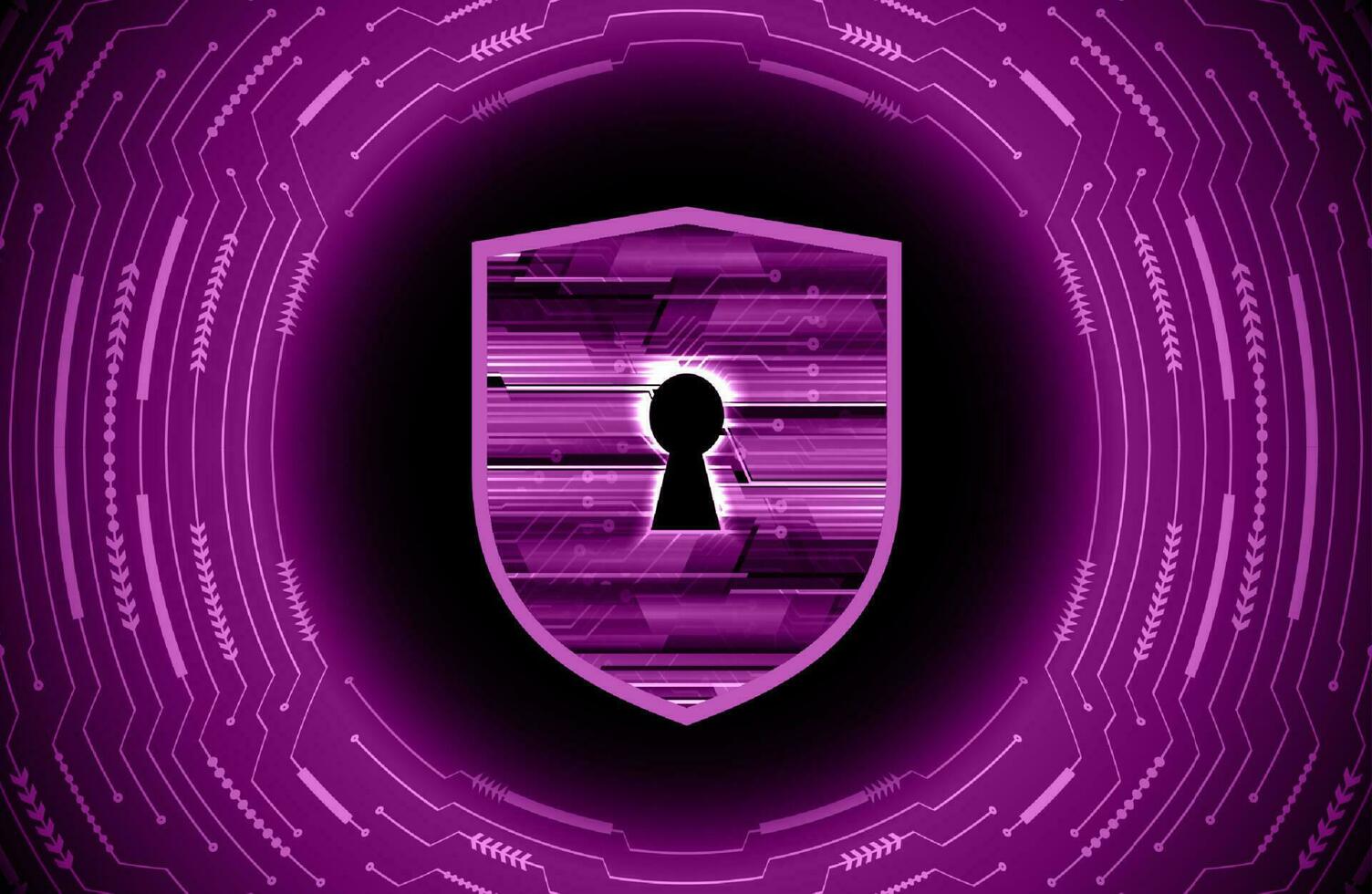 Modern Cybersecurity Technology Background with lock vector