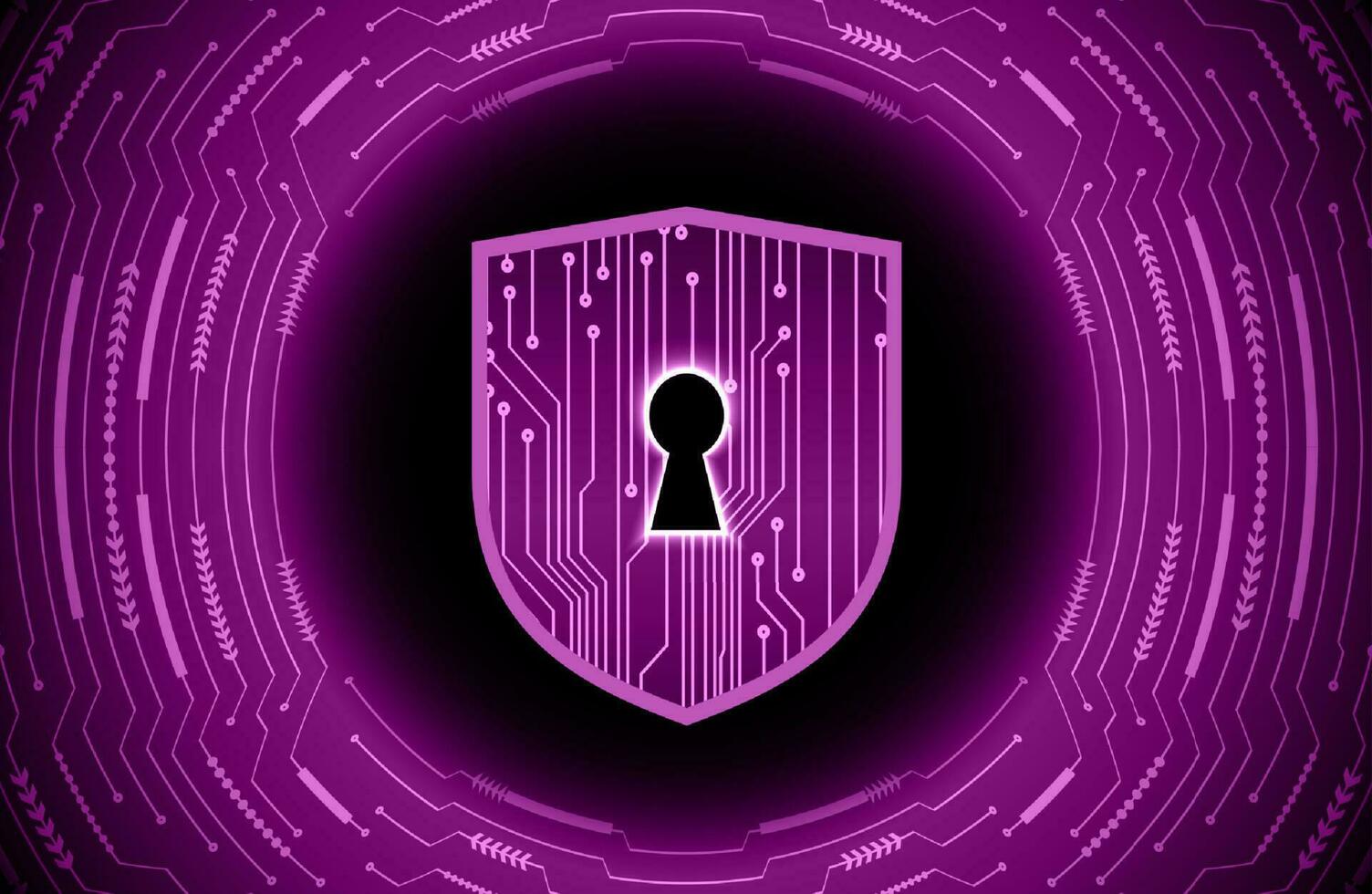 Modern Cybersecurity Technology Background with lock vector