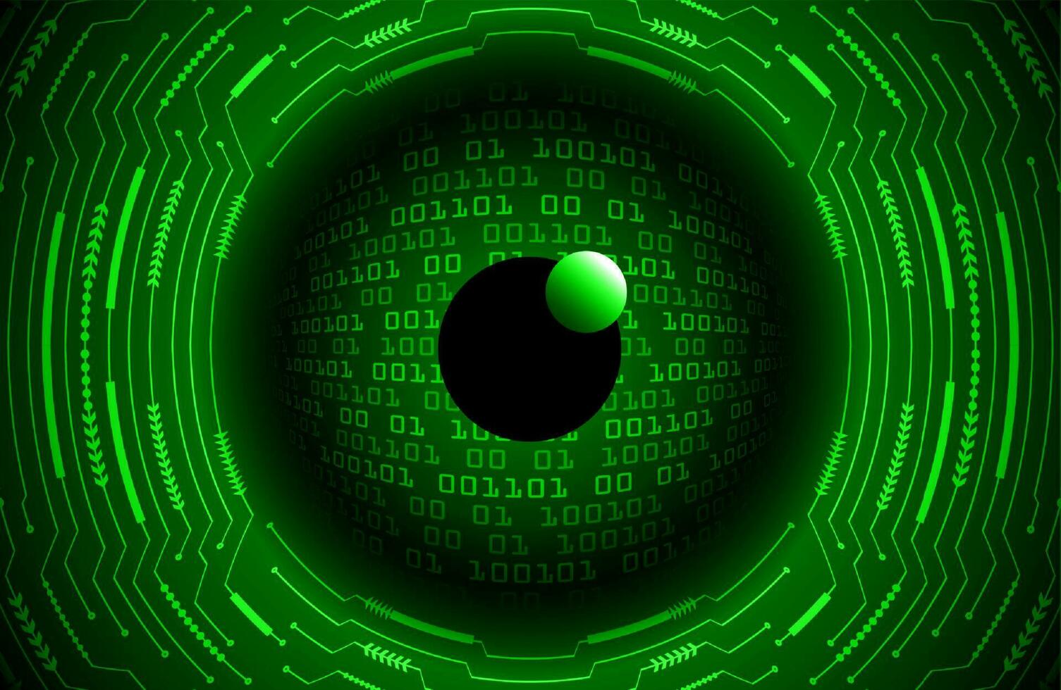 Modern Cybersecurity Eye on Technology Background vector