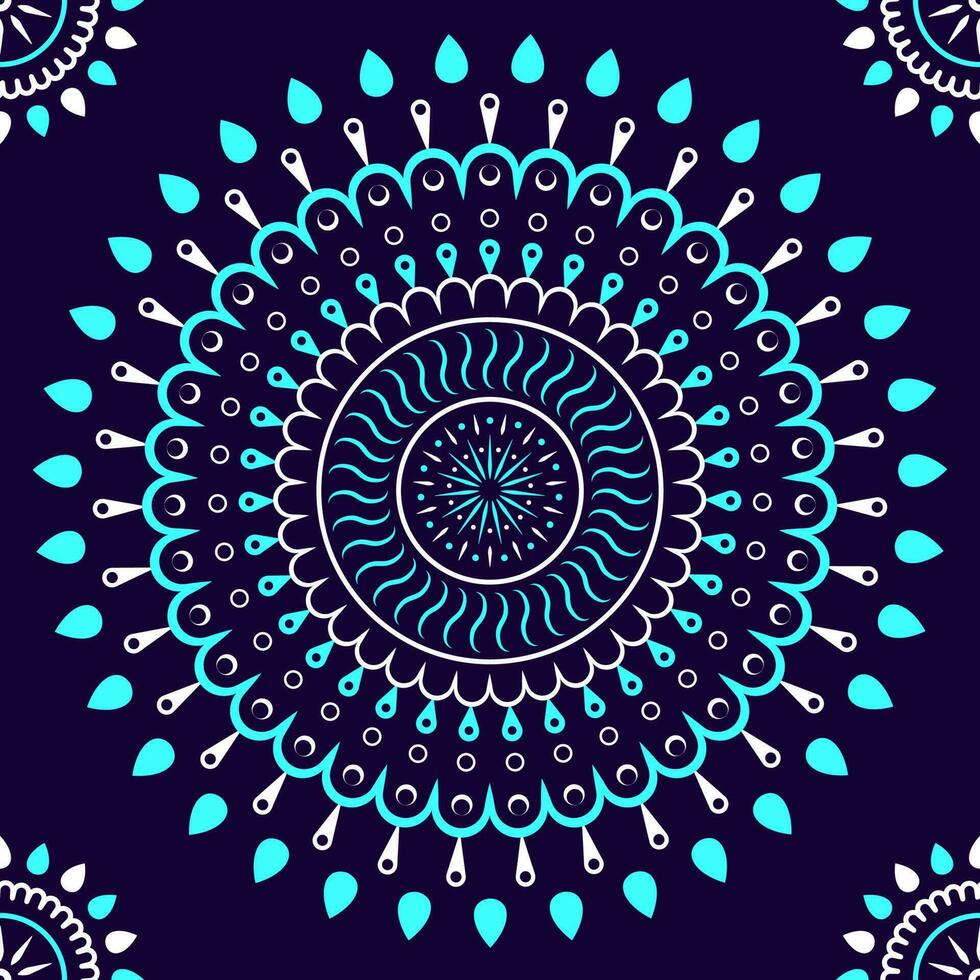 Exquisite Mandala Seamless Pattern Background. vector