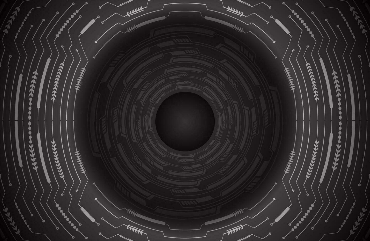 Modern Cybersecurity Eye on Technology Background vector