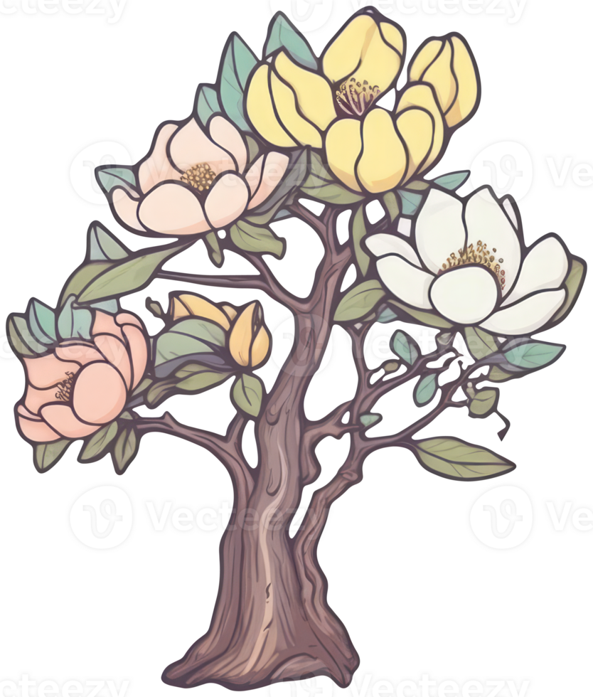 Flower sticker transparent illustration. png