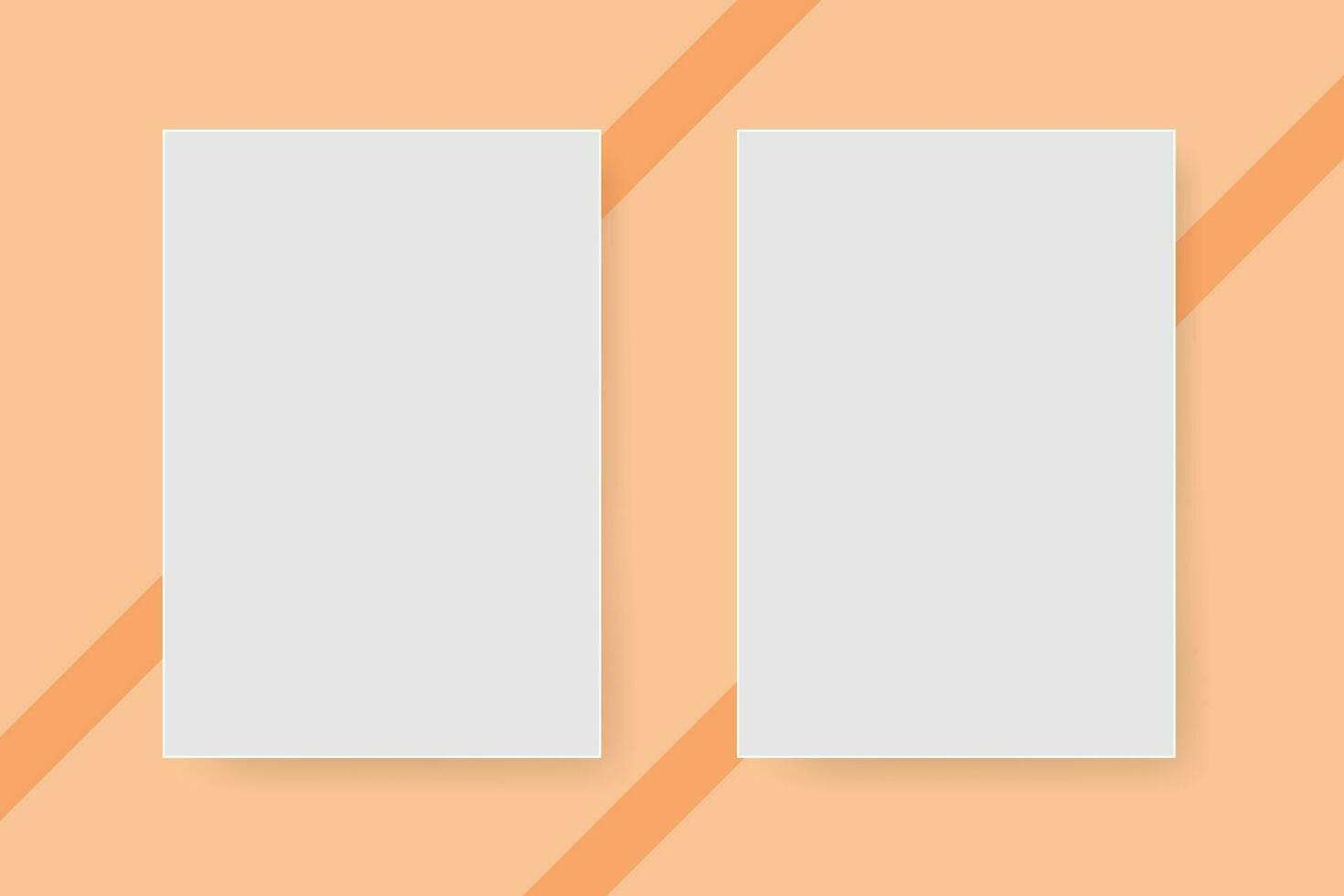 White vertical paper sheet Mockup, letter or invitation vector