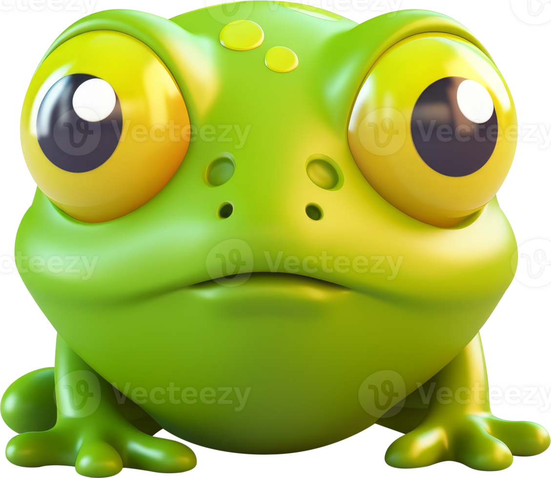Animal frog 3D icon. png