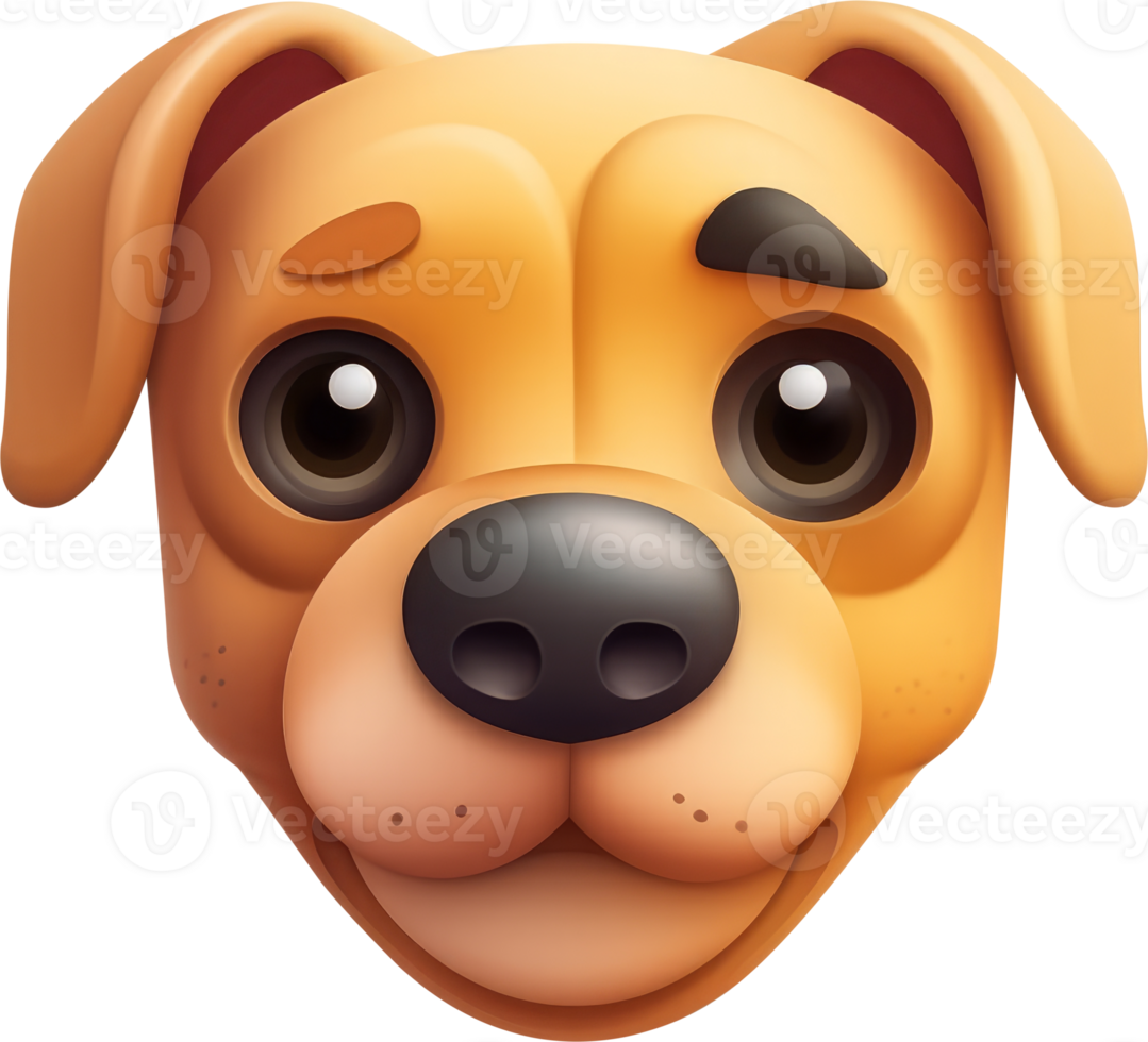 Animal dog 3D icon. png