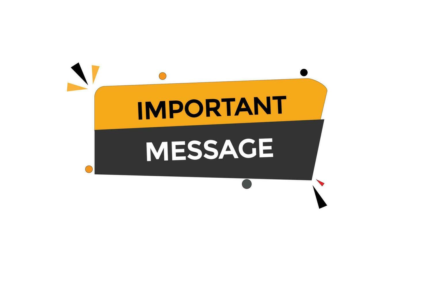 important message vectors.sign label bubble speech important message vector