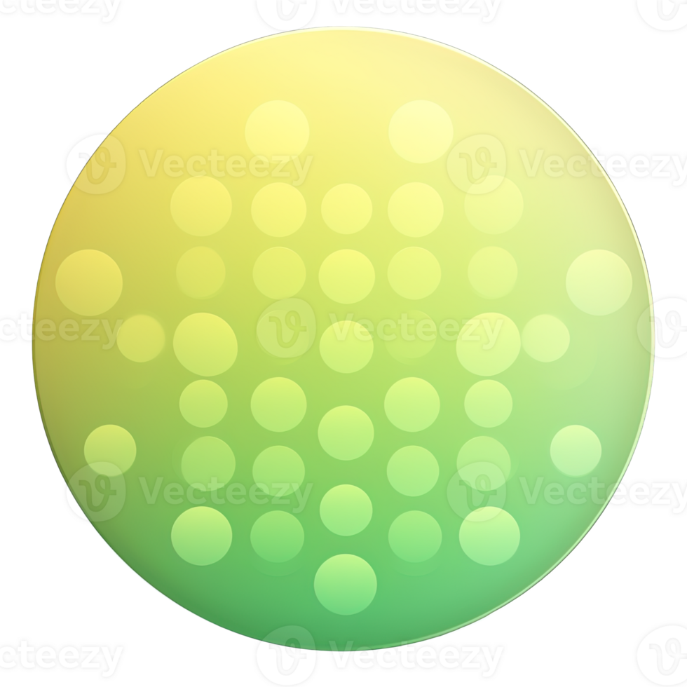 vert et Jaune bouton isolé sur blanc Contexte. vecteur illustration.cercle bouton avec vert et Jaune dégradés png