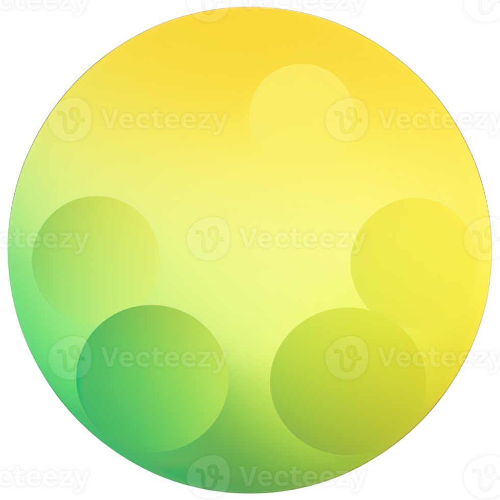 Green and yellow button isolated on white background. Vector illustration.Circle button with green and yellow gradients png