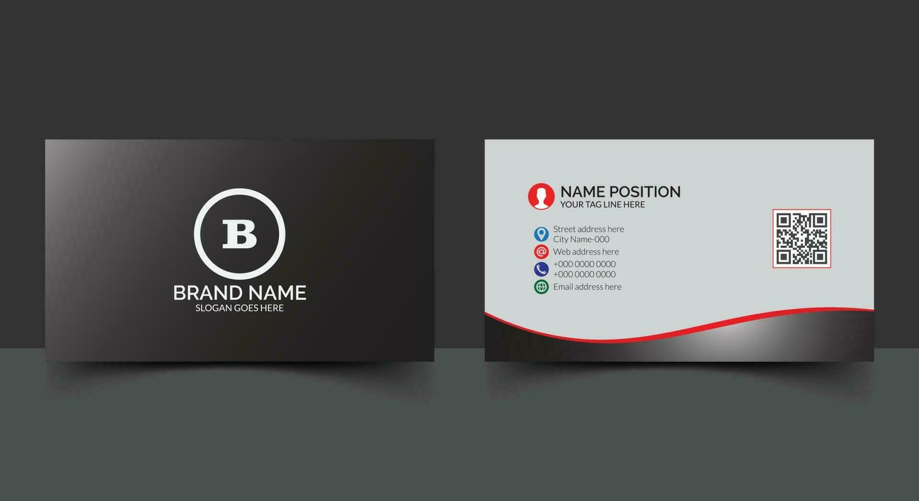 Modern business card template vector