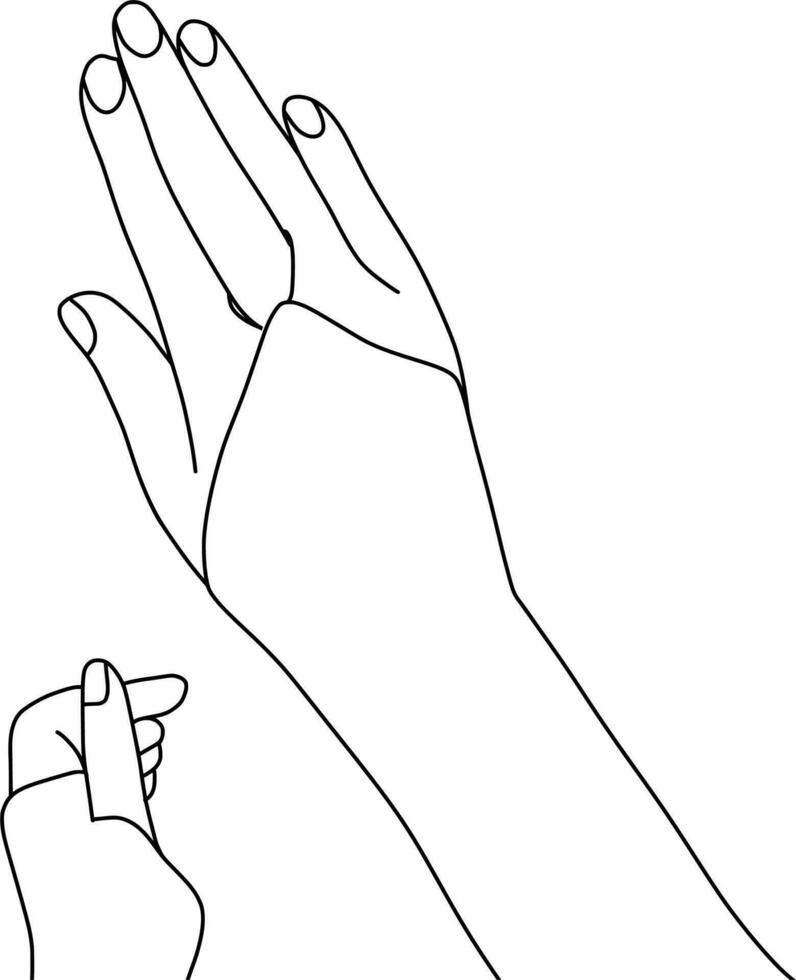 Muslimah Hand with Handsock vector