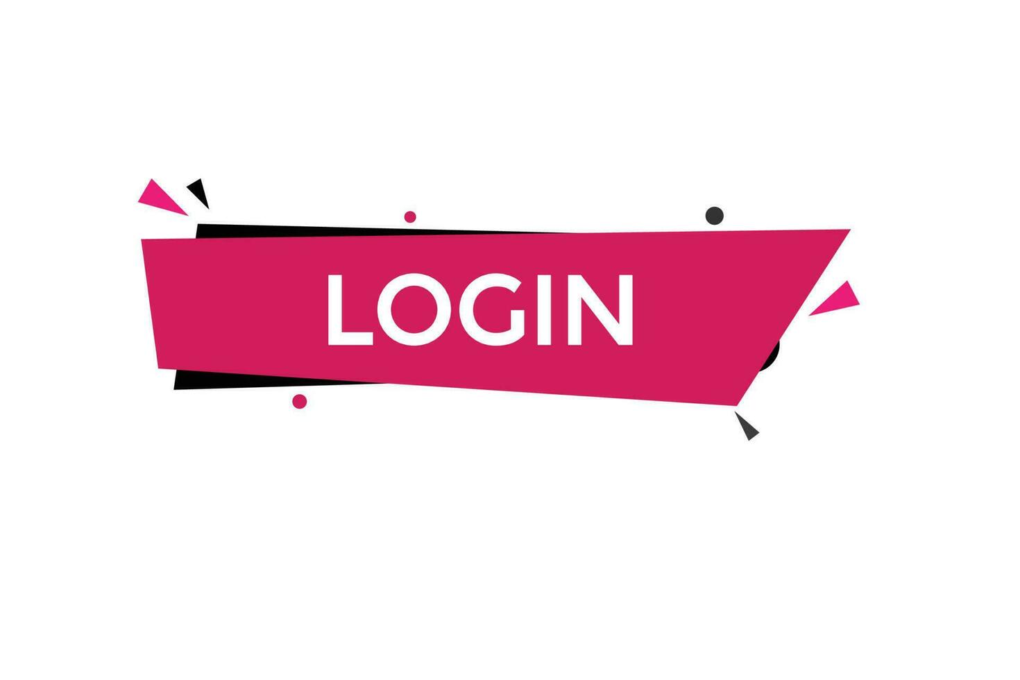 login vectors.sign label bubble speech login vector