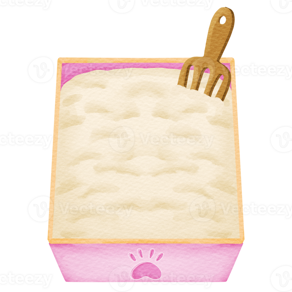 watercolor cat litter png