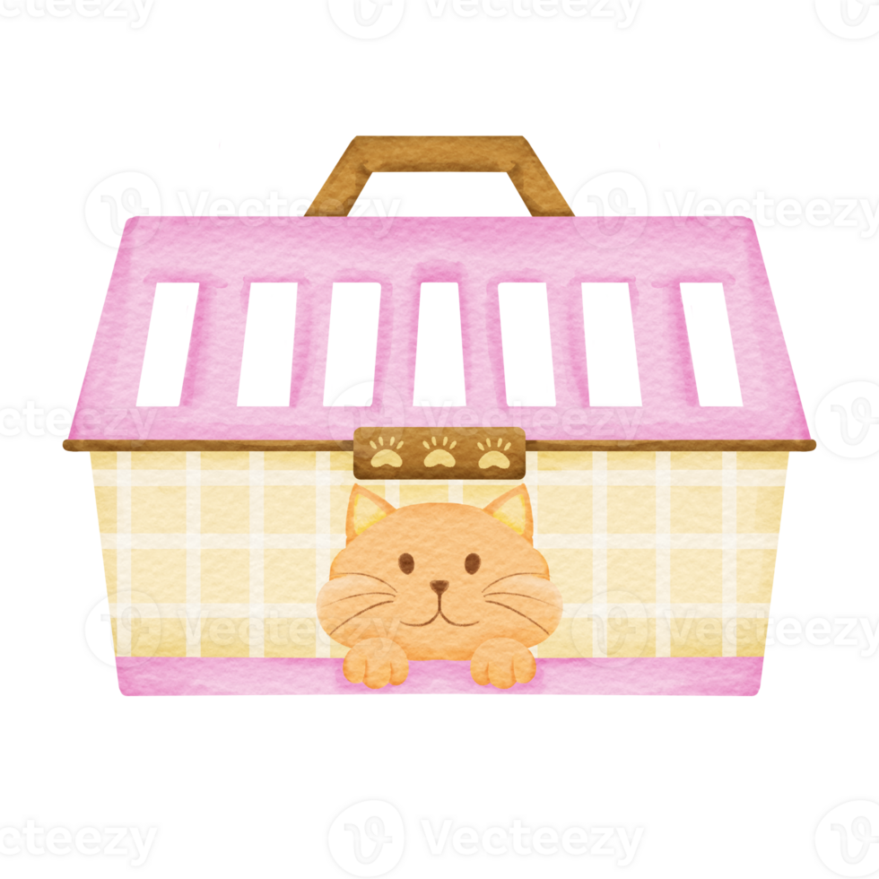 watercolor pet carrier png