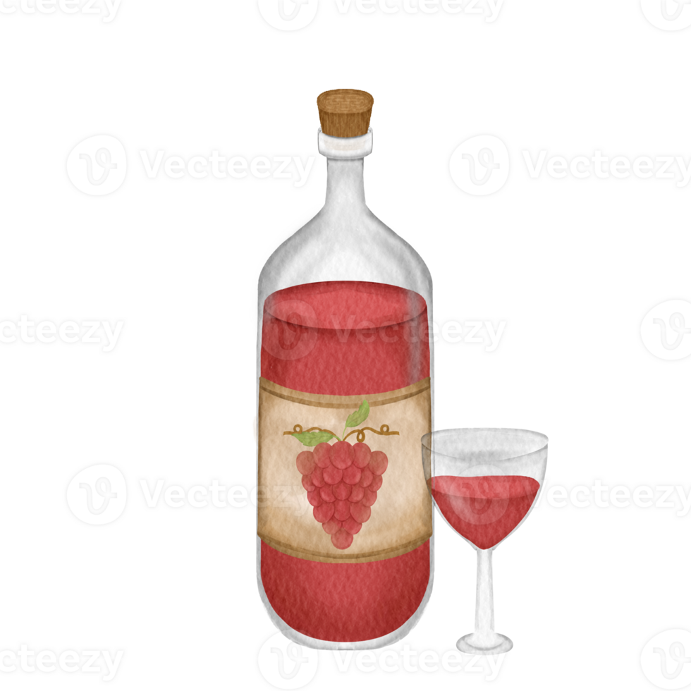 watercolor wine clip art png