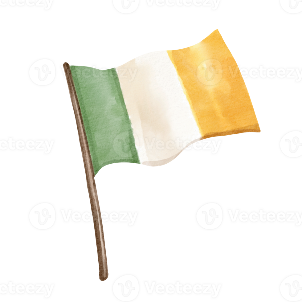 watercolor irish flag png