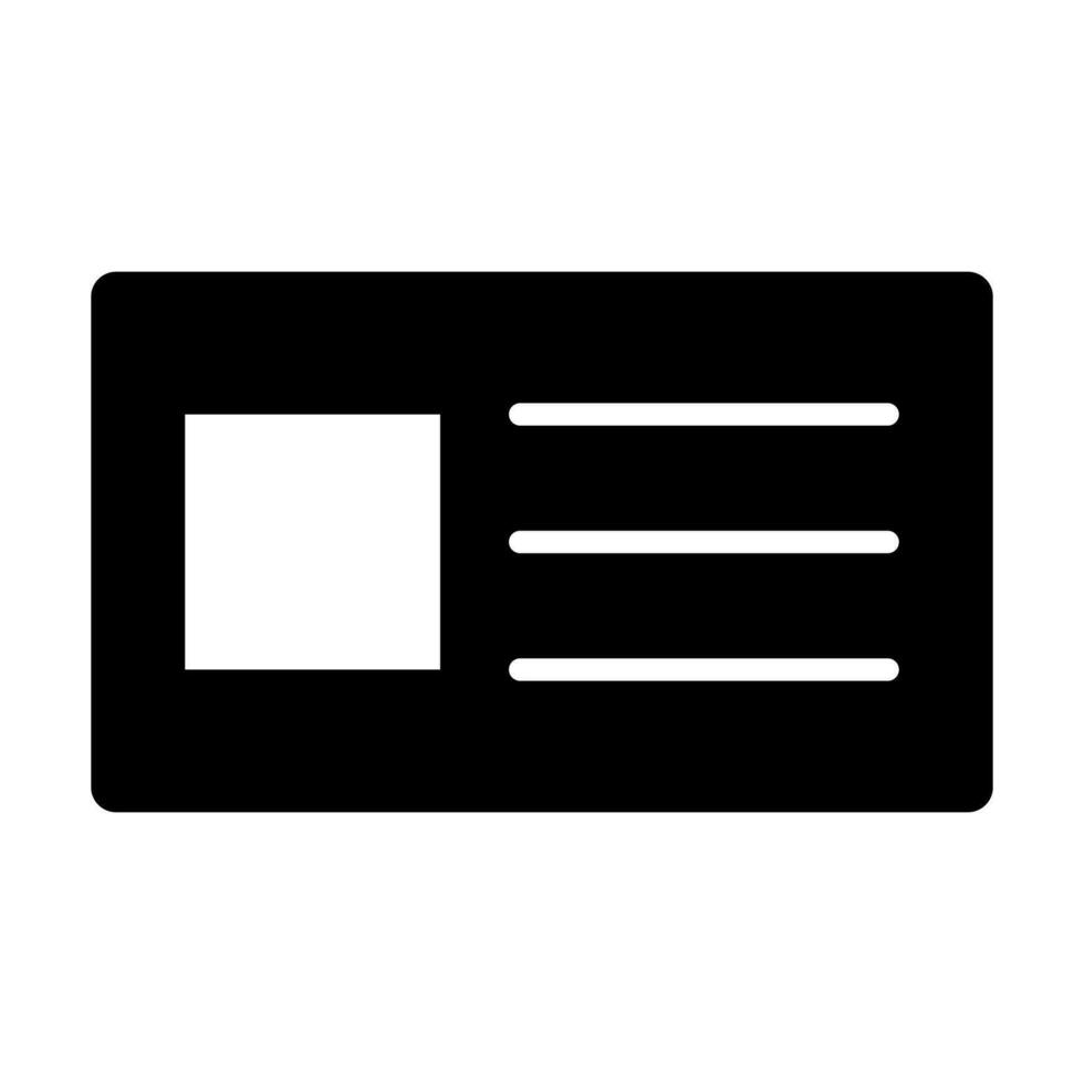 Business Card Icon Design vector