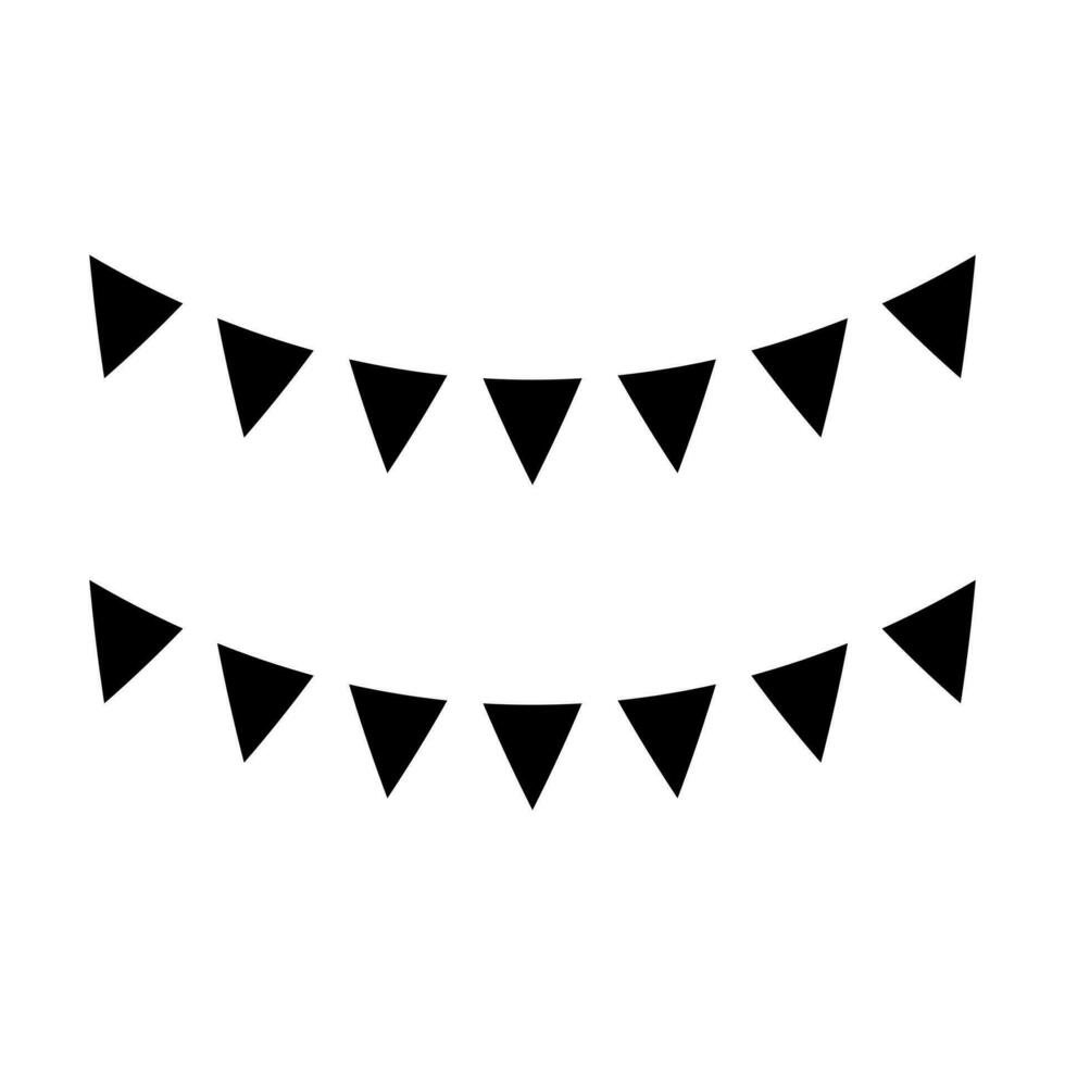 Bunting Icon Design vector