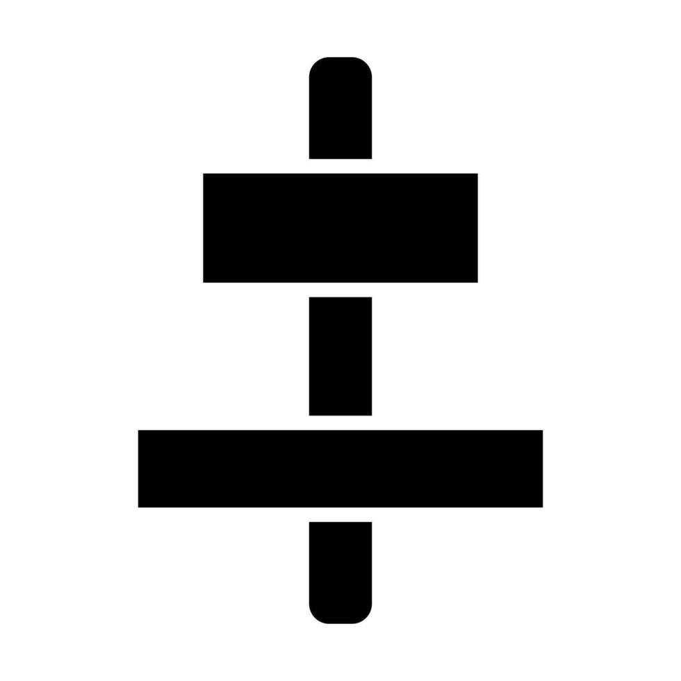 Horizontal Align Icon Design vector