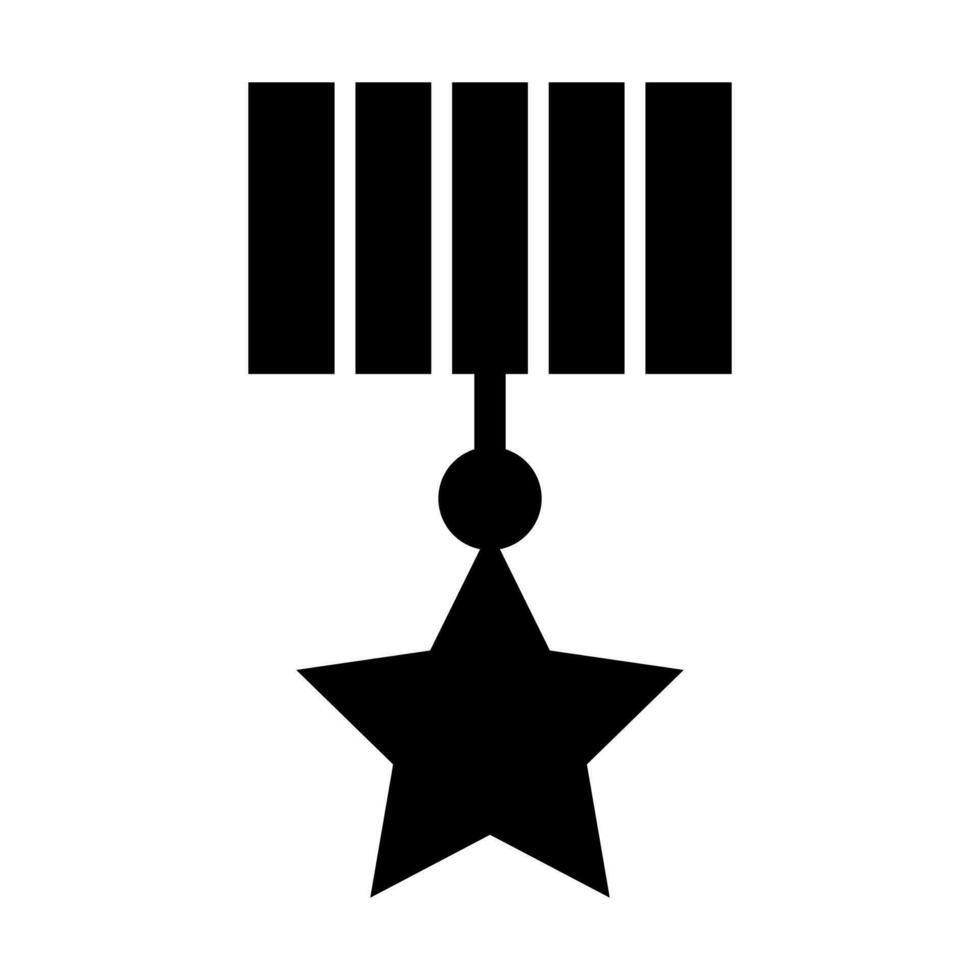 diseño de icono de medalla de estrella vector