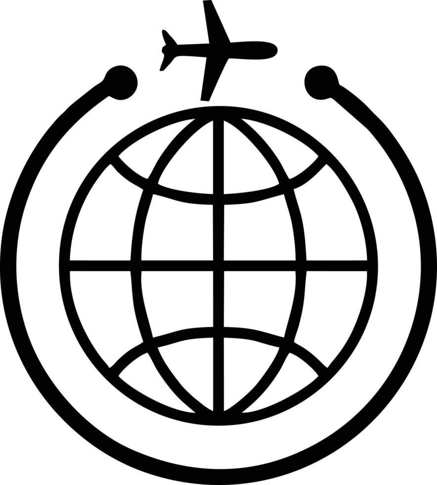 Globe planet earth icon symbol vector image. Illustration of the world global vector design. EPS 10