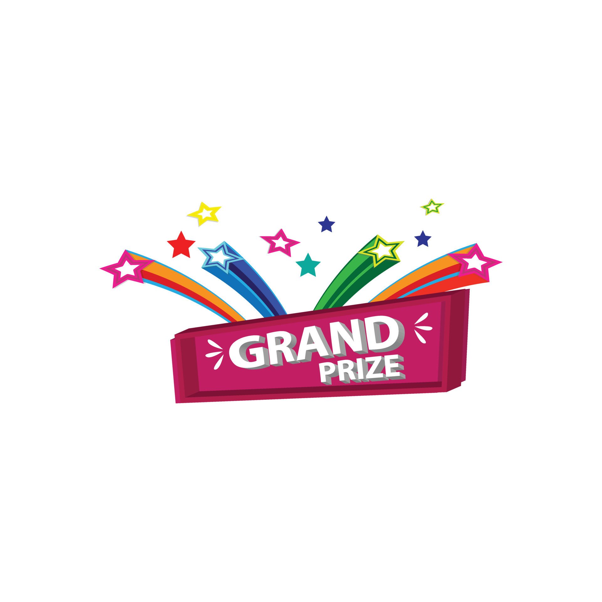 winner give away event grand prize thumbnail sticker 23413269 Vector