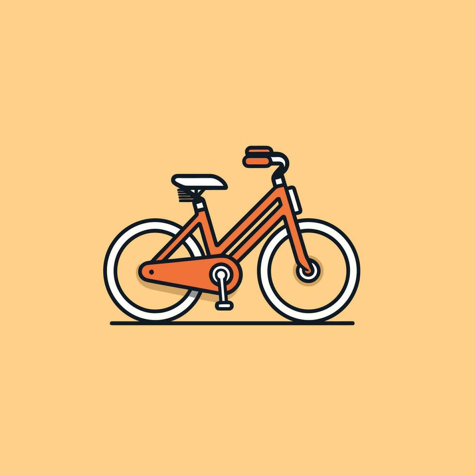 vector bicicleta retro ilustración