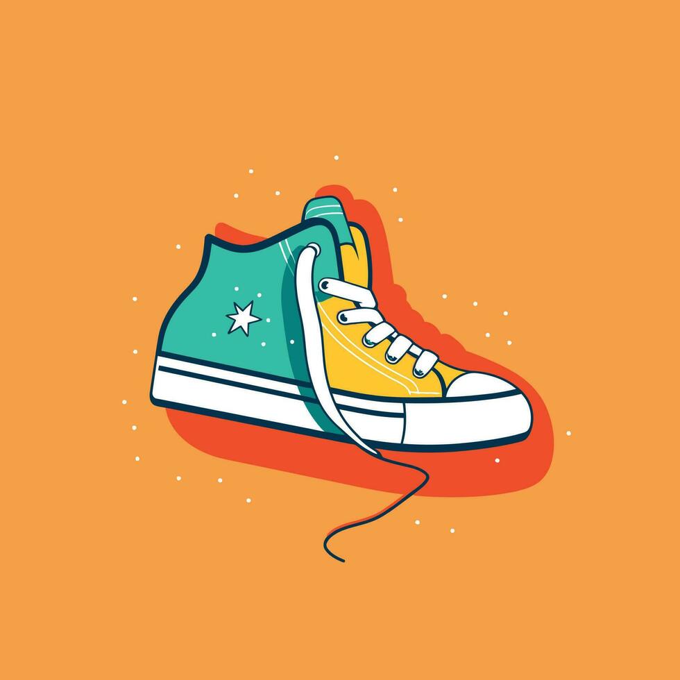 Shoes vector cartoon style