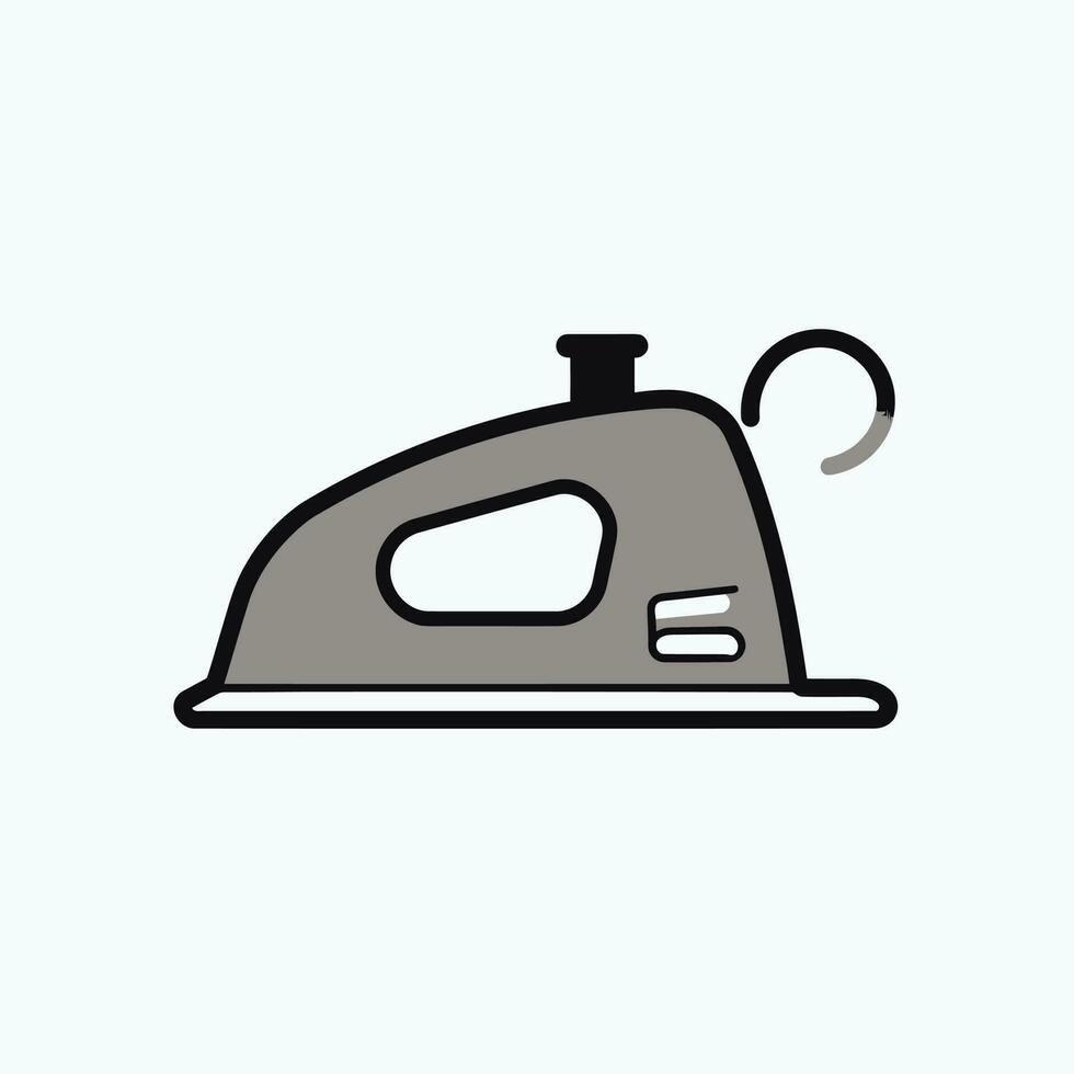 Modern minimalistic iron vector isolated on background. Simple iron icon. Smoothing-iron vector. Housework equipment for clothes. Electronic home appliance vector illustration