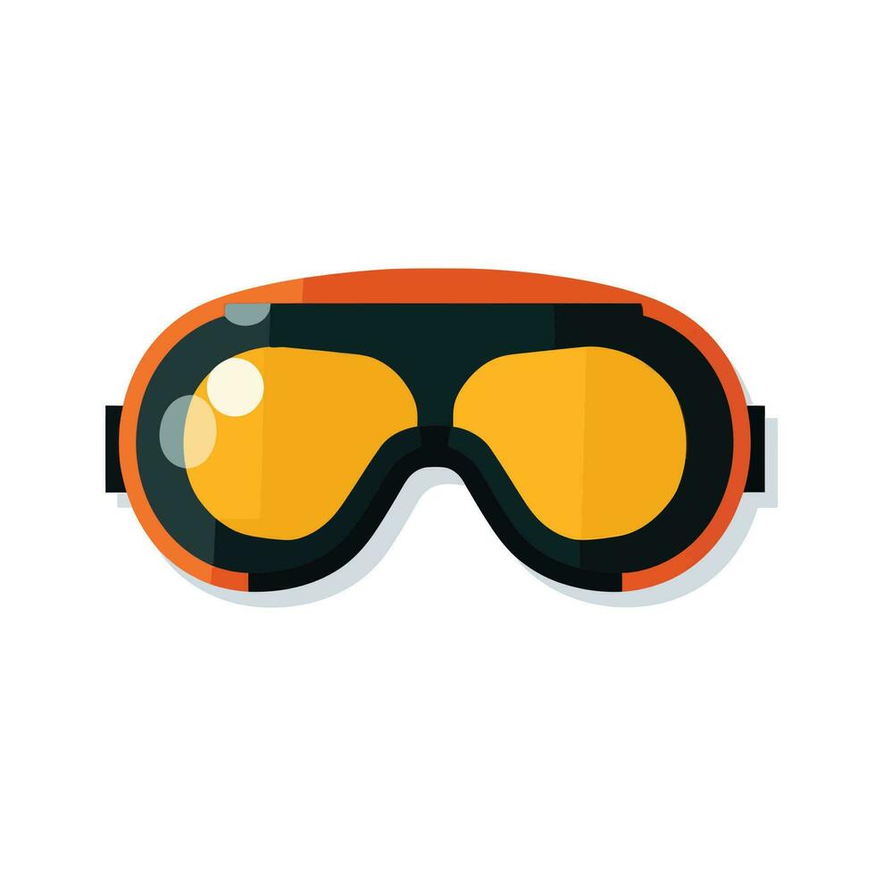 Ski goggles icon. Vector illustration. Flat design. 23414374 Vector Art