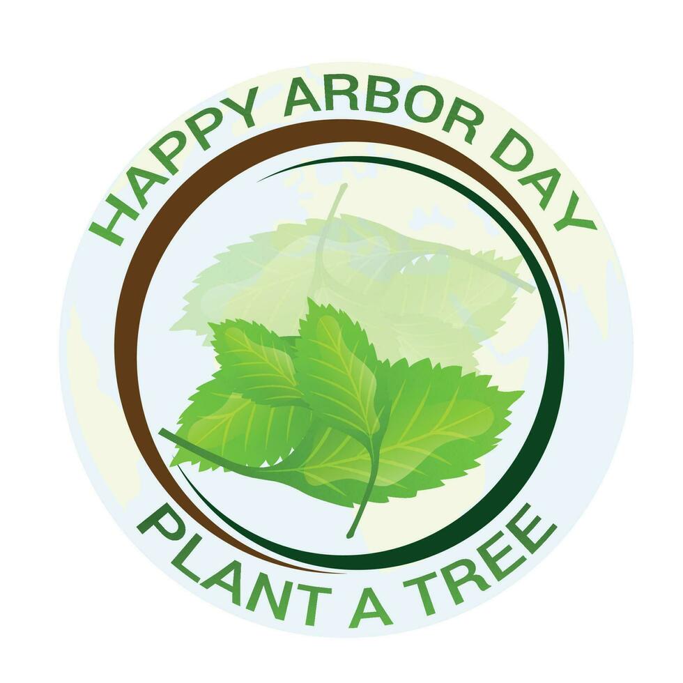 Vector illustration of a Background for Arbor Day.