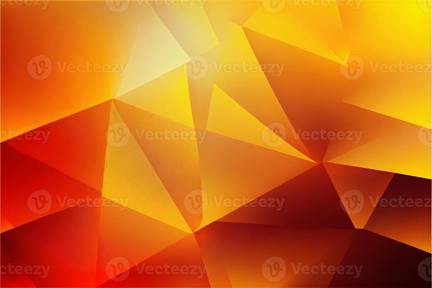 Abstract polygonal and triangle pattern background. Orange, yellow colors, illustration. photo