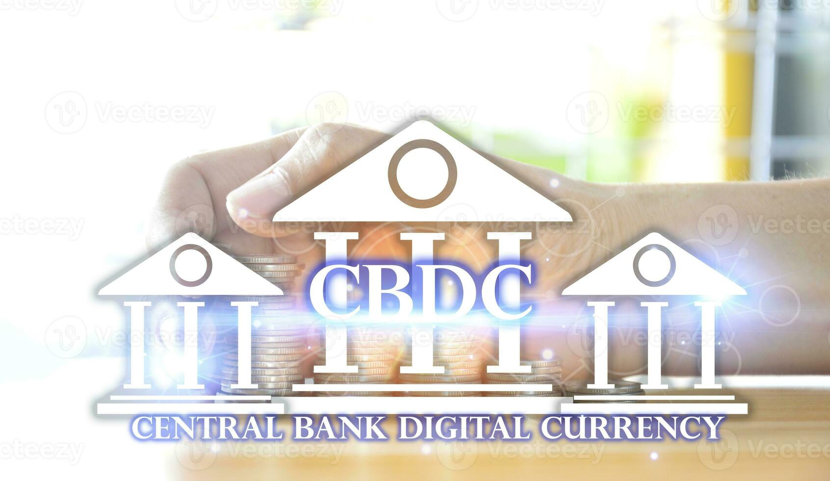 CBDC is a digital currency issued by a central bank. which has the ability to act as a medium to pay for goods and services can maintain value and is an accounting unit of measurement photo