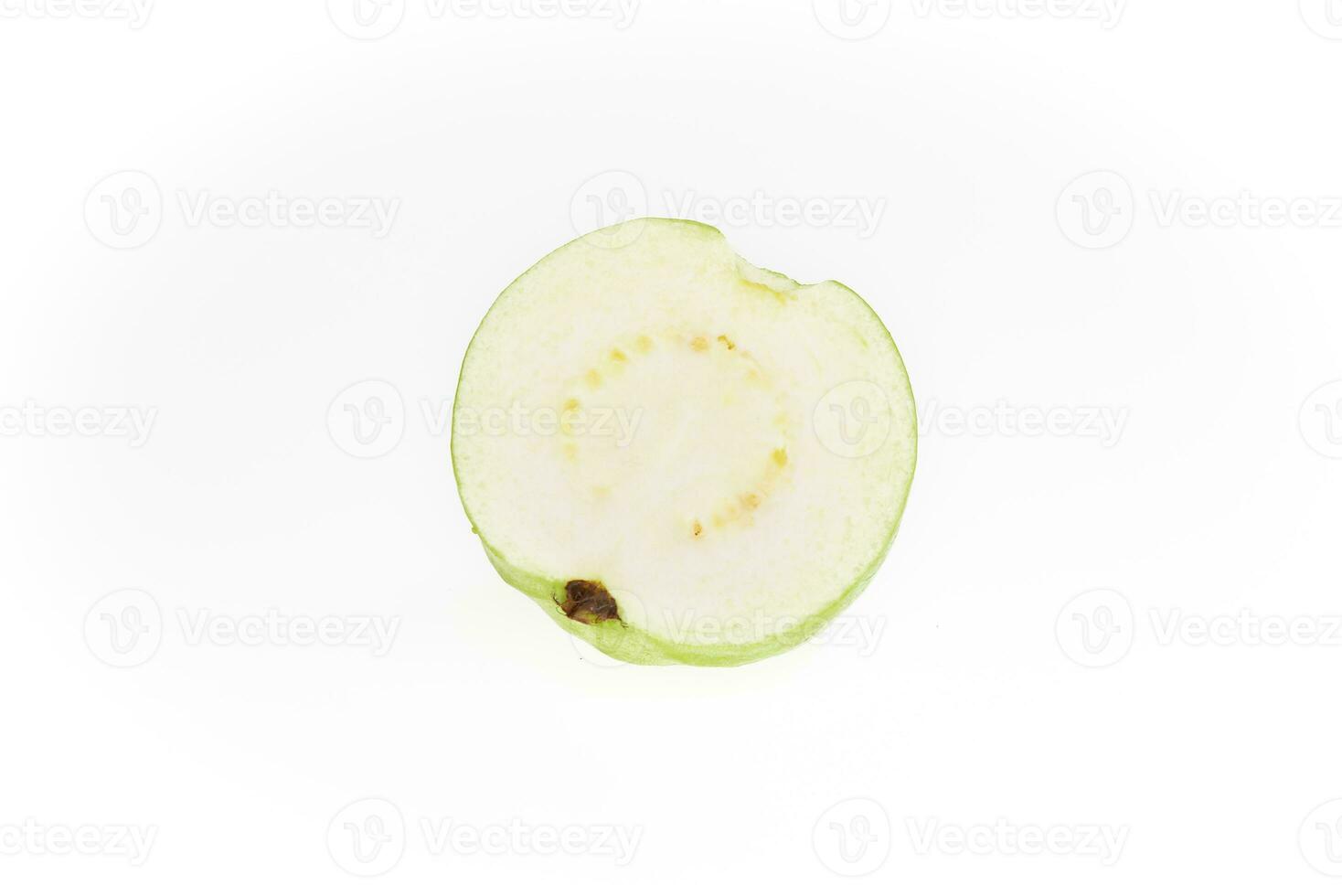 Guavas on white background photo