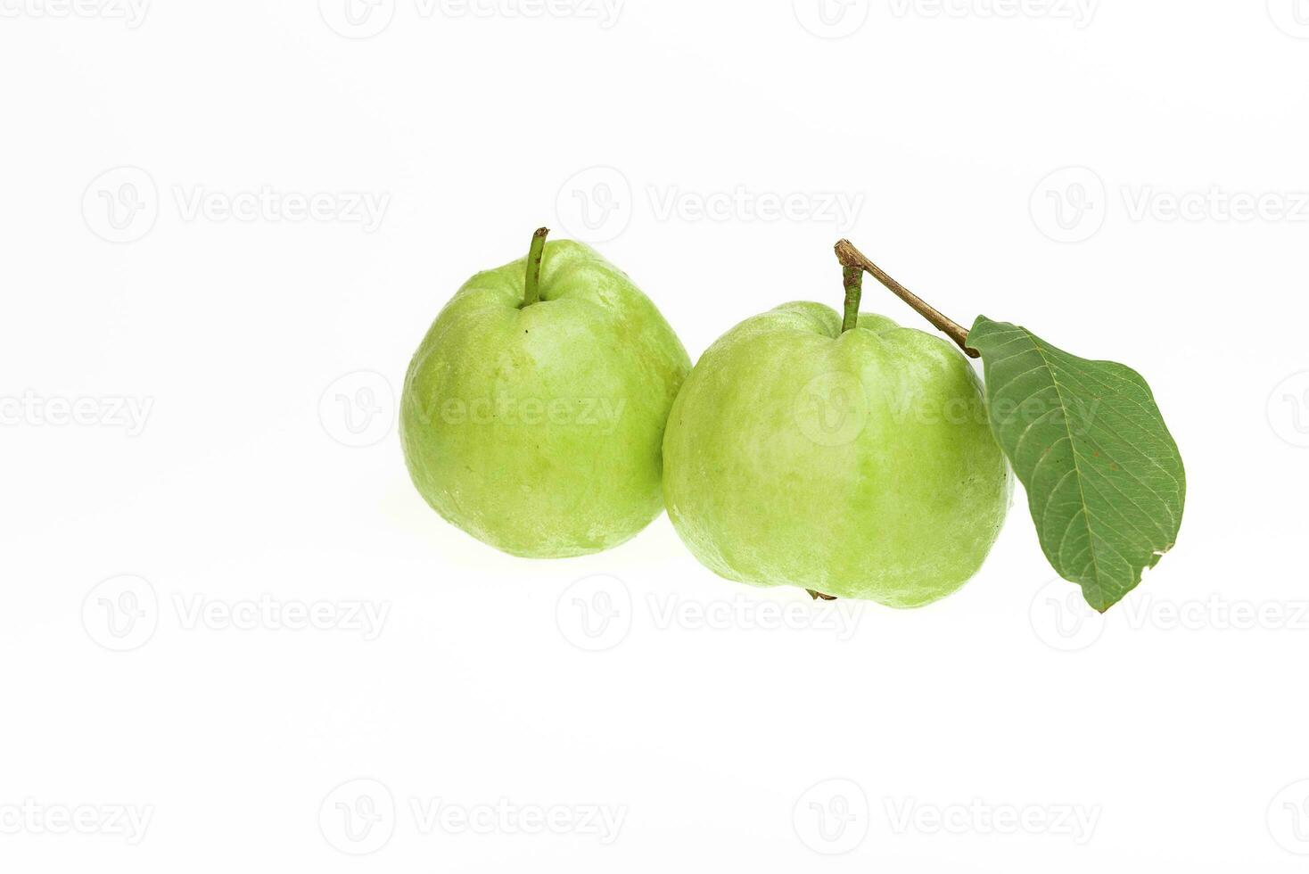 Guavas on white background photo
