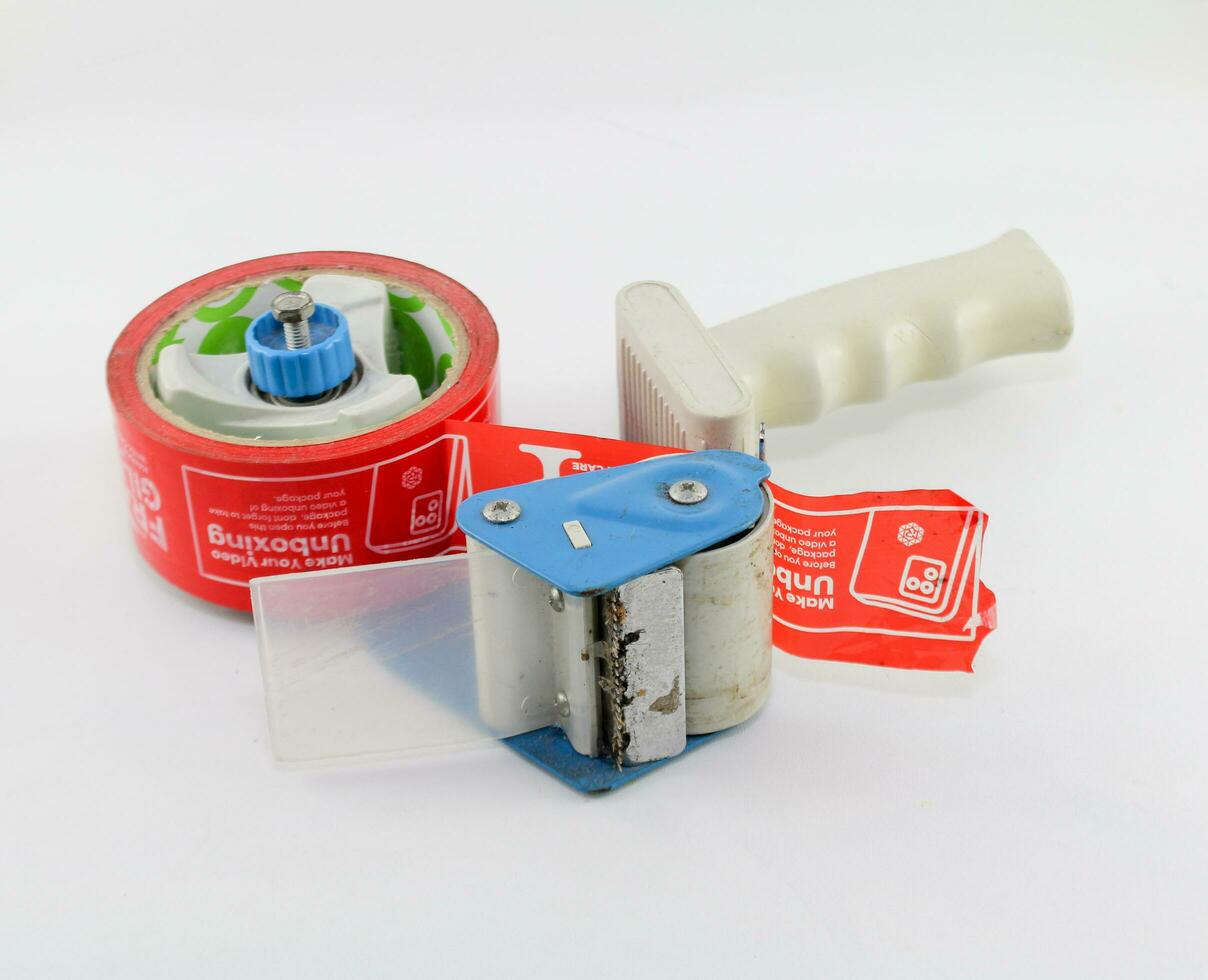Tape Dispenser - Professional tape dispenser on a white background. Isolated photo
