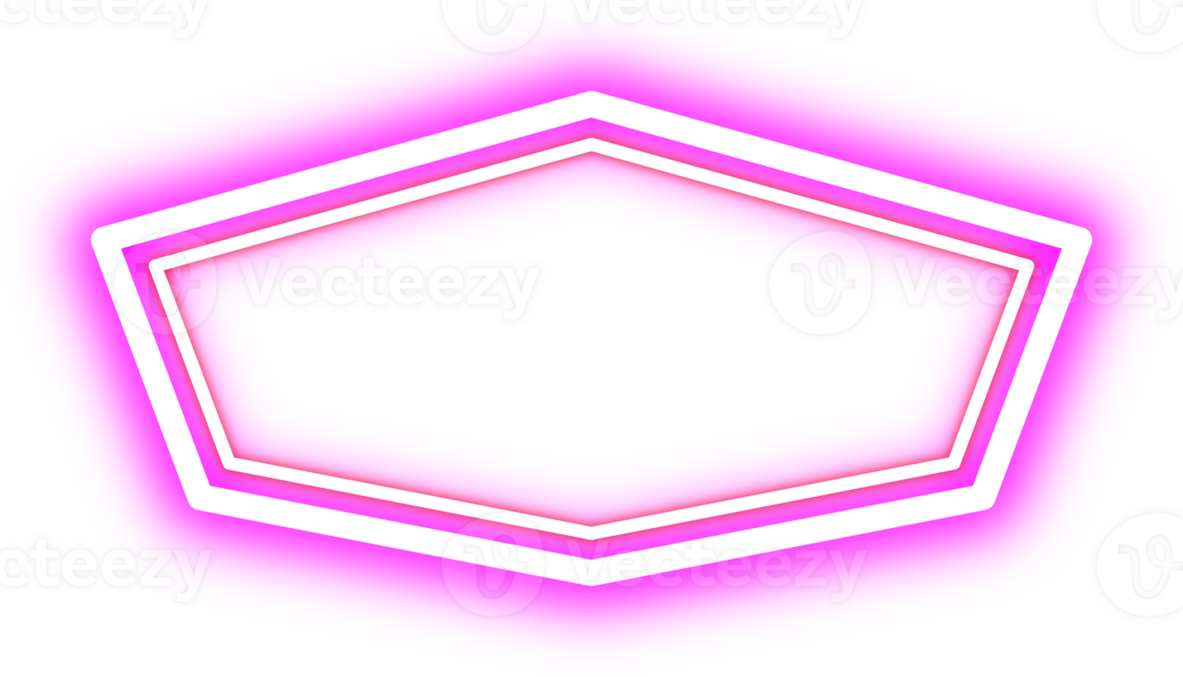 Retro Neon Border. Announcement Board. png