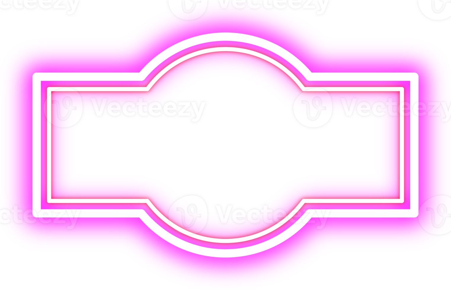 Retro Neon Border. Announcement Board. png