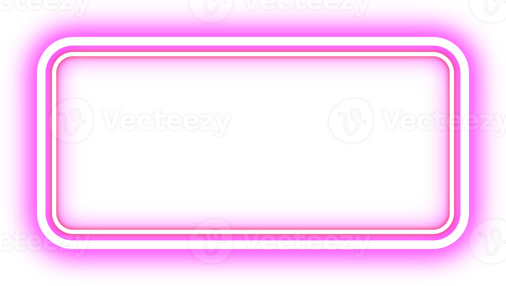 Retro Neon Border. Announcement Board. png