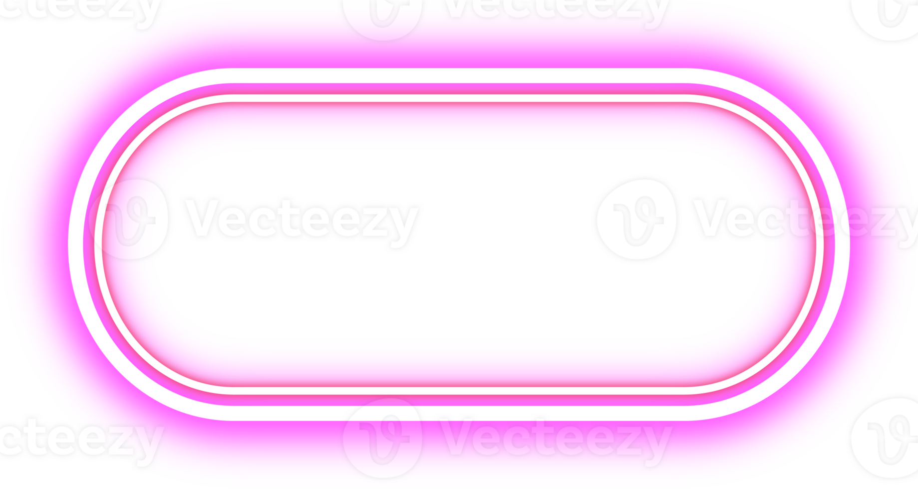 Retro Neon Border. Announcement Board. png