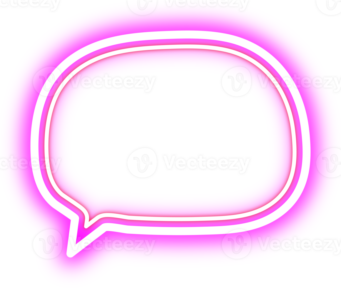 Retro Neon Border. Announcement Board. png