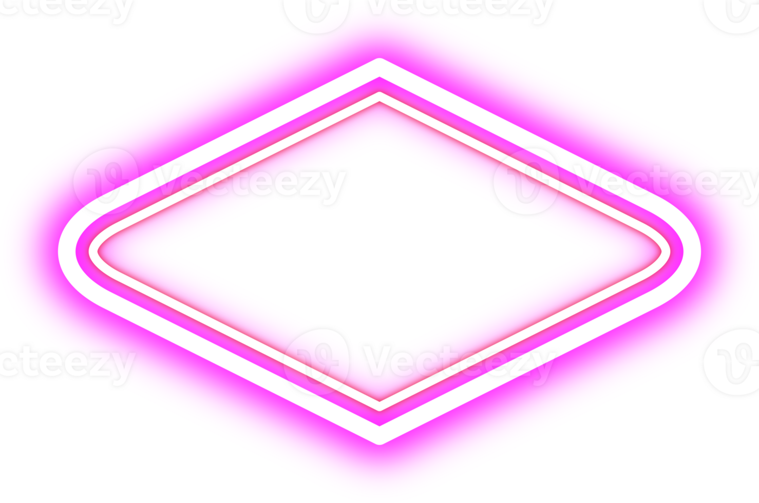 Retro Neon Border. Announcement Board. png