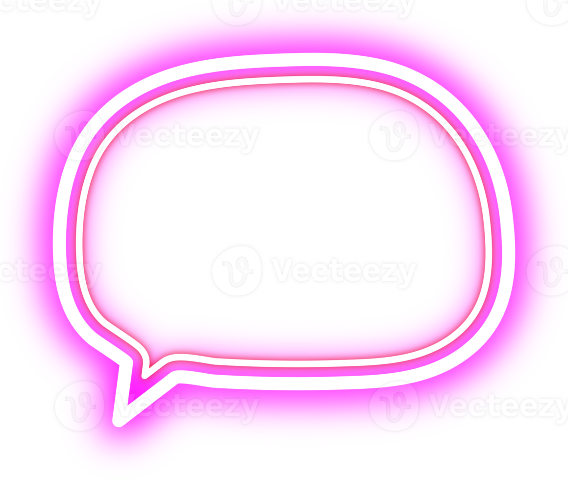 Retro Neon Border. Announcement Board. png